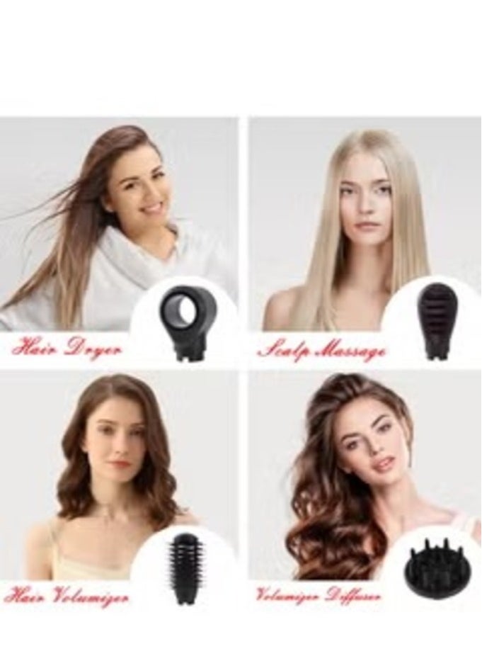 MoeHair - Professional 1200W Hair Dryer Brush, dries and maintains hair moisture and reduces styling time. The MO-7153 brush has a stylish design for easy use at home or as a hairdresser. - Image 1