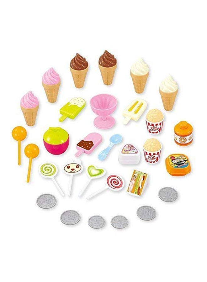 Candy Cart Ice Cream Shop Supermarket Trolley Kids Toy With Light And Music - Image 2