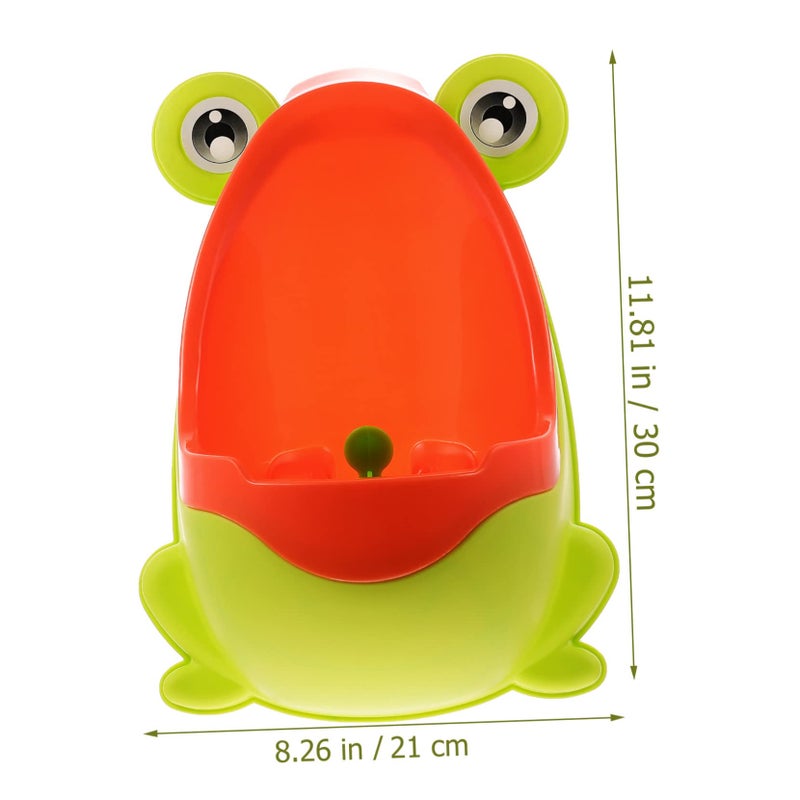Frog Style Cartoon Urinal For Boys Potty Training Yellow Space Saving Design - Image 5