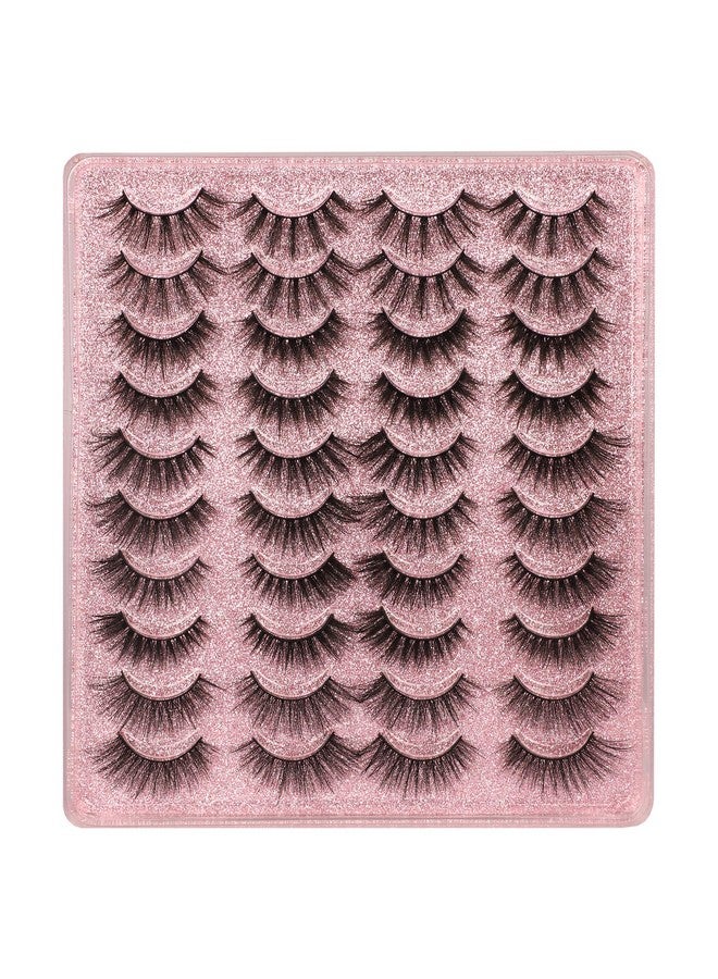 alphonse 20 Pairs False Eyelashes 3D Faux Mink Lashes Natural Look Wispy Fake Eyelashes Alphonse 1620Mm Fluffy Volume Long Thick Lashes Pack 5 Styles Mixed - Image 1