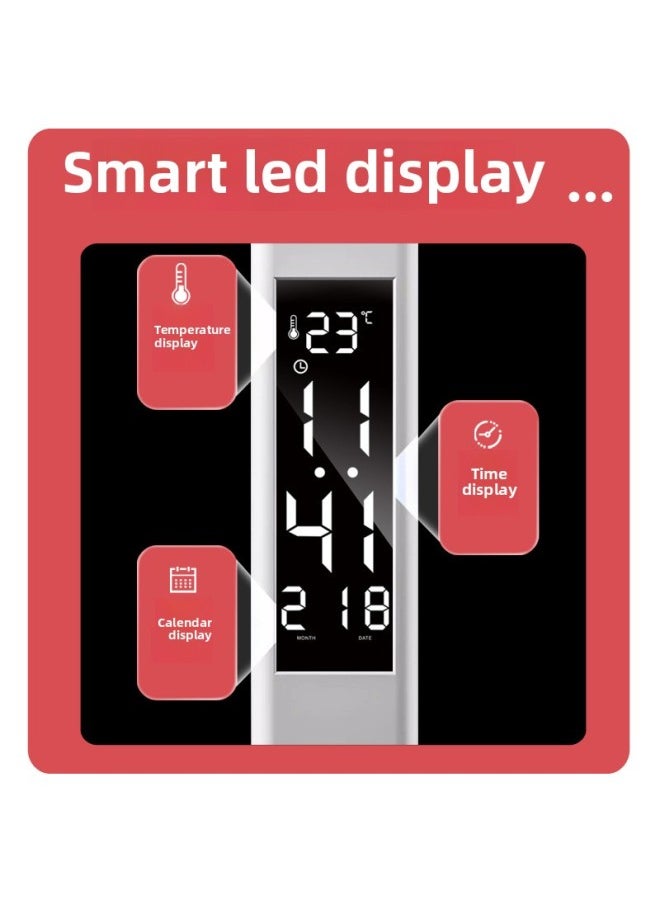 Intelligent Display LED Eye Protection Desk Lamp With Time Student Dormitory Bedside Lamp Desk Reading Multi-function Lamp Cross-border-Specifications:X8plus Charging (1600 MA) Dimmable Color Adjustment