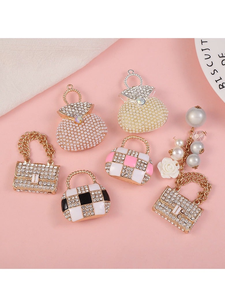 Creative Pearl Bag Car Pendant - Image 3