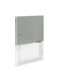 Kokuyo Kokuyo Loose Leaf Binder, Campus A4, 2 Holes, Max 100 Sheets, Gray, Le-PP158M  - Image 1