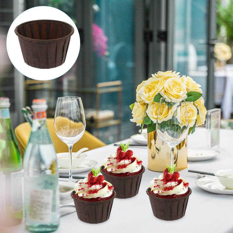 Thickened Oil Proof Muffin Baking Cups 50 Pieces Disposable Paper Liners For Home Kitchen - Image 4