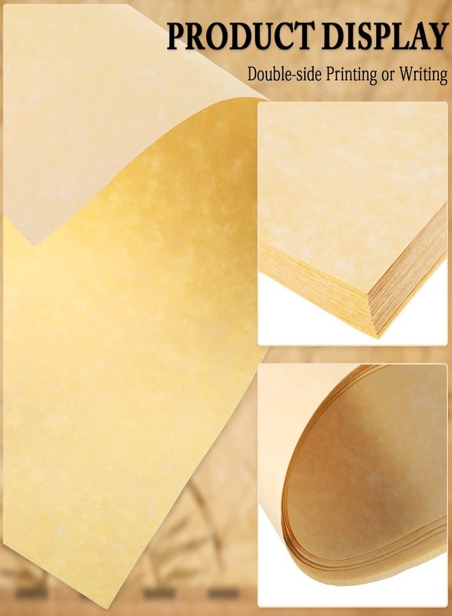 Epakh 200 Sheets Old Age Parchment Paper 8.5 x 11 Inch Standard Letter Vintage Colored Old Parchment Semblance Double Side Printing Paper(Light Beige) - Image 3