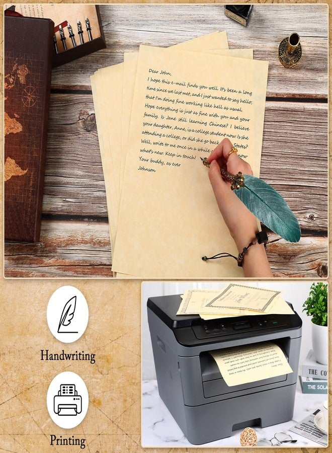 Epakh 200 Sheets Old Age Parchment Paper 8.5 x 11 Inch Standard Letter Vintage Colored Old Parchment Semblance Double Side Printing Paper(Light Beige) - Image 5