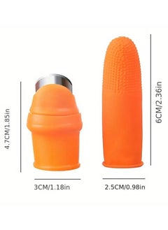 Goolsky 6-Pack Silicone Thumb Knife Set with Safety Finger Covers, Portable Fingerheld Garden Pruning Tools for Fruit Picking and Plant Trimming  - Image 1