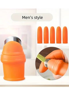 Goolsky 6-Pack Silicone Thumb Knife Set with Safety Finger Covers, Portable Fingerheld Garden Pruning Tools for Fruit Picking and Plant Trimming  - Image 2