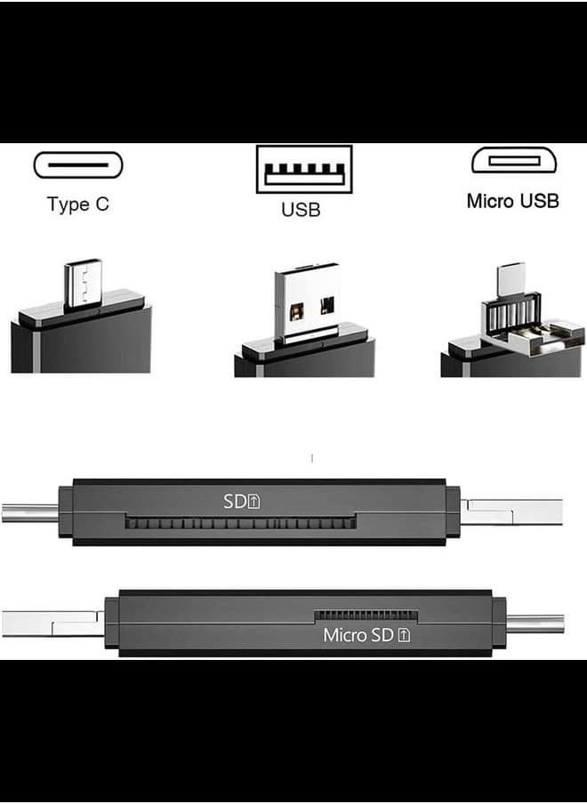 Generic - Camera Accessories Memory Cards Card Readers Type C & Micro USB & USB 3 In 1 OTG 3.0 Card Reader High-Speed Universal OTG TF/SD For Laptop Phone Extension Headers Cardreader - Image 1