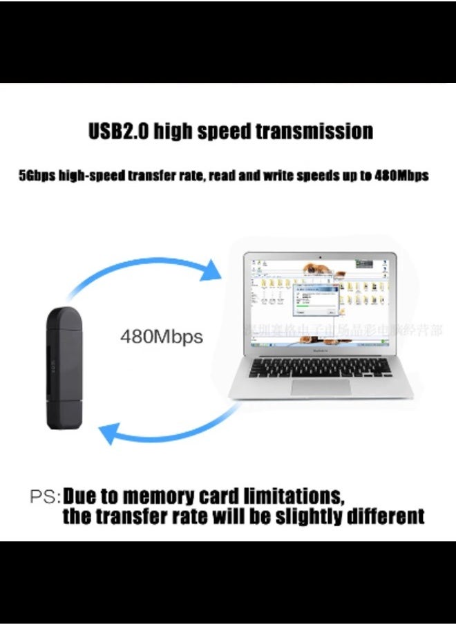 Generic - Camera Accessories Memory Cards Card Readers Type C & Micro USB & USB 3 In 1 OTG 3.0 Card Reader High-Speed Universal OTG TF/SD For Laptop Phone Extension Headers Cardreader - Image 1