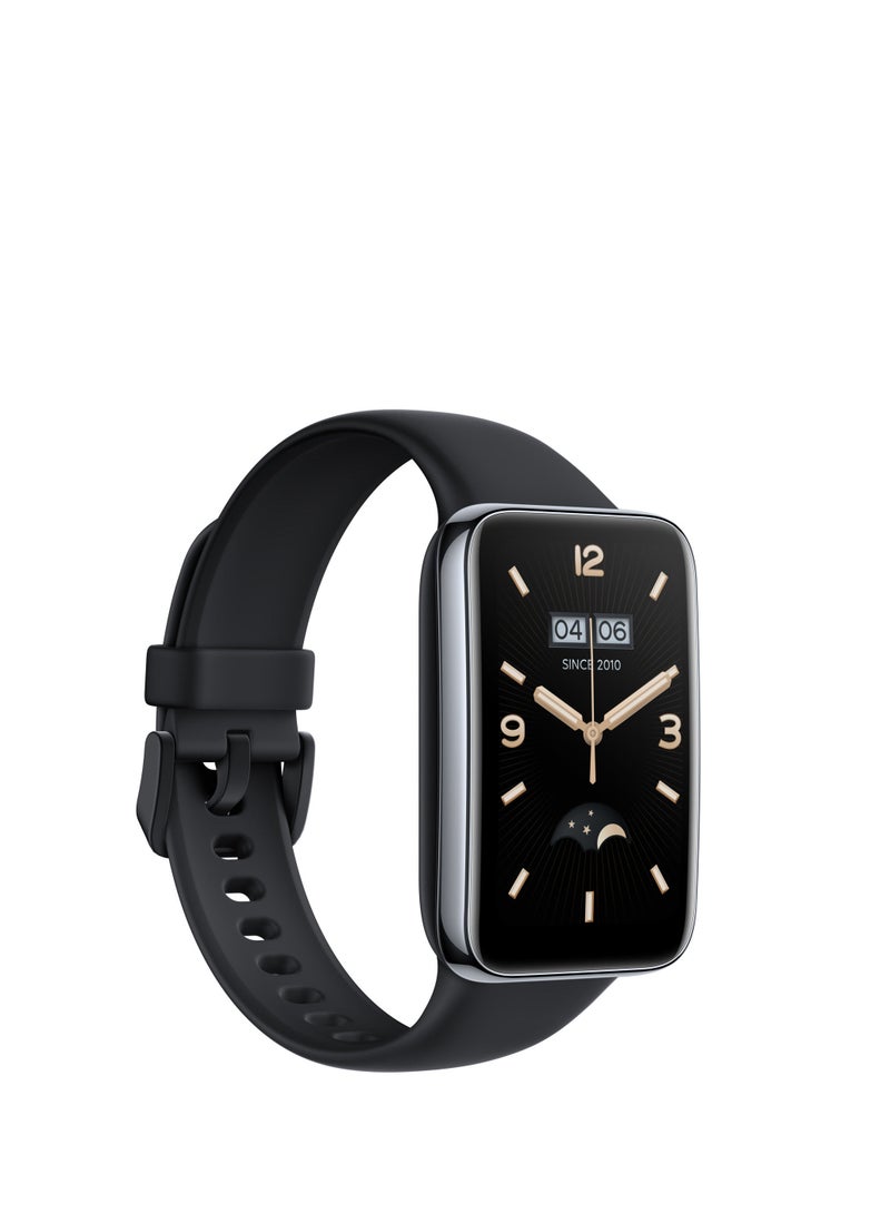 Soft Silcon Replecment Band For Xiaomi Mi Band 7 Pro black - Image 2