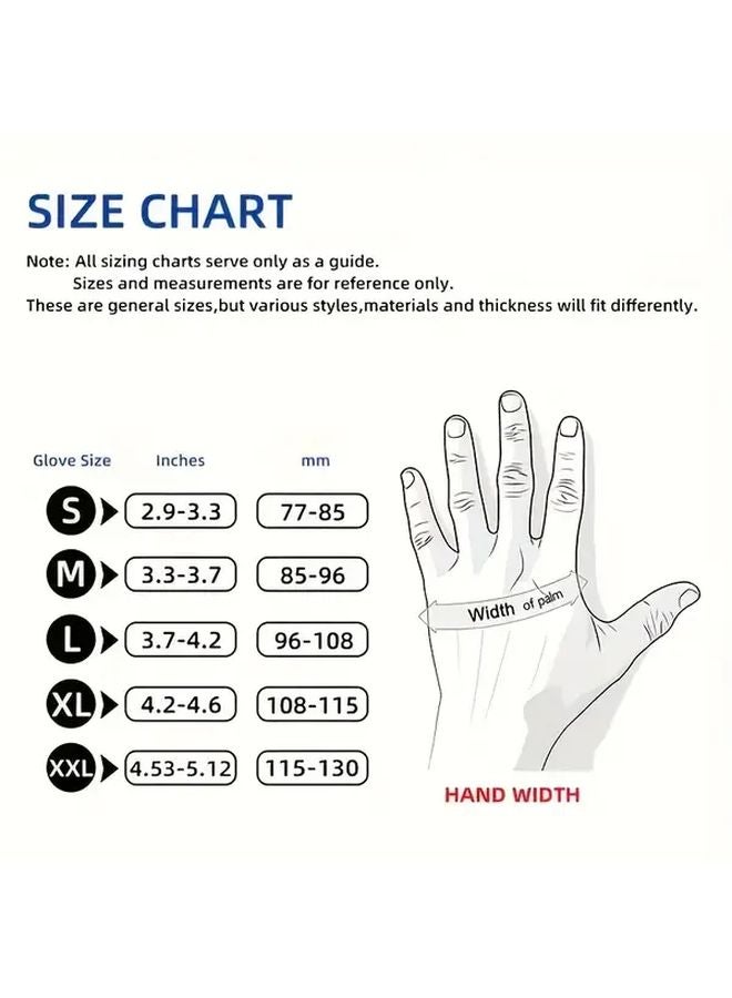 120 PCS Black Powder Free Latex Nitrile Disposable Gloves For Household Cleaning - Image 4