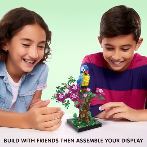 TG BLOCKS Micro Brick Flower Parrot Toy Building Sets, Home Decor and Office Art Creative Gift, DIY Plant Model for Adults, for Teens Ages 8+ Kids - Image 5