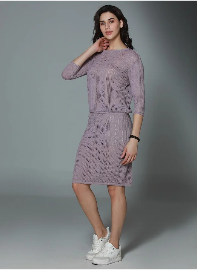 هاي ستار Women Lavender Co-ord