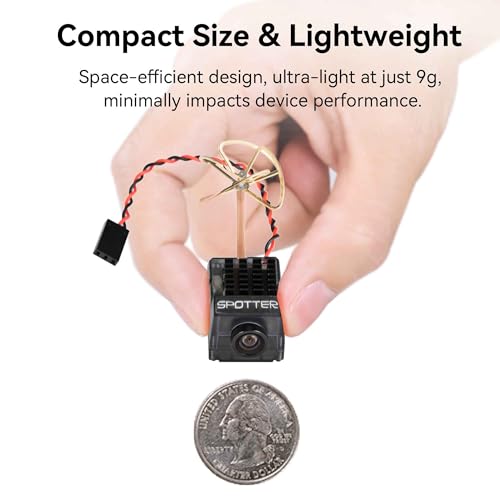 RunCam Spotter V2 FPV Camera and Transmitter Kit, 5.8G Micro AIO Cam, OSD, Integrated Mic, FOV170 Degree 700TVL, 40CH, 20MW-200MW Adjustable - Image 2