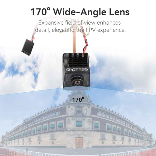 RunCam Spotter V2 FPV Camera and Transmitter Kit, 5.8G Micro AIO Cam, OSD, Integrated Mic, FOV170 Degree 700TVL, 40CH, 20MW-200MW Adjustable - Image 3