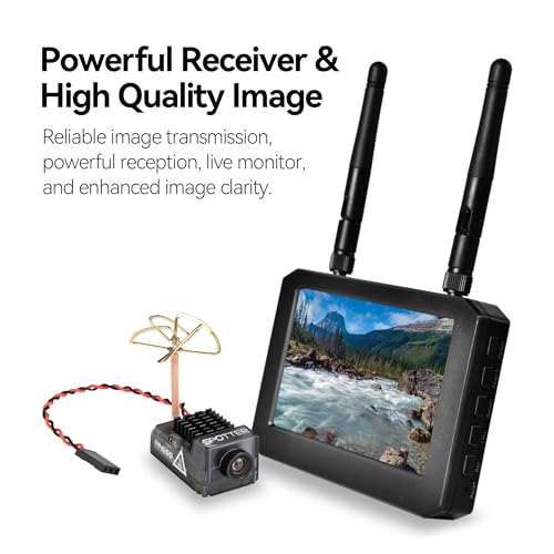 RunCam Spotter V2 FPV Camera and Transmitter Kit, 5.8G Micro AIO Cam, OSD, Integrated Mic, FOV170 Degree 700TVL, 40CH, 20MW-200MW Adjustable - Image 5