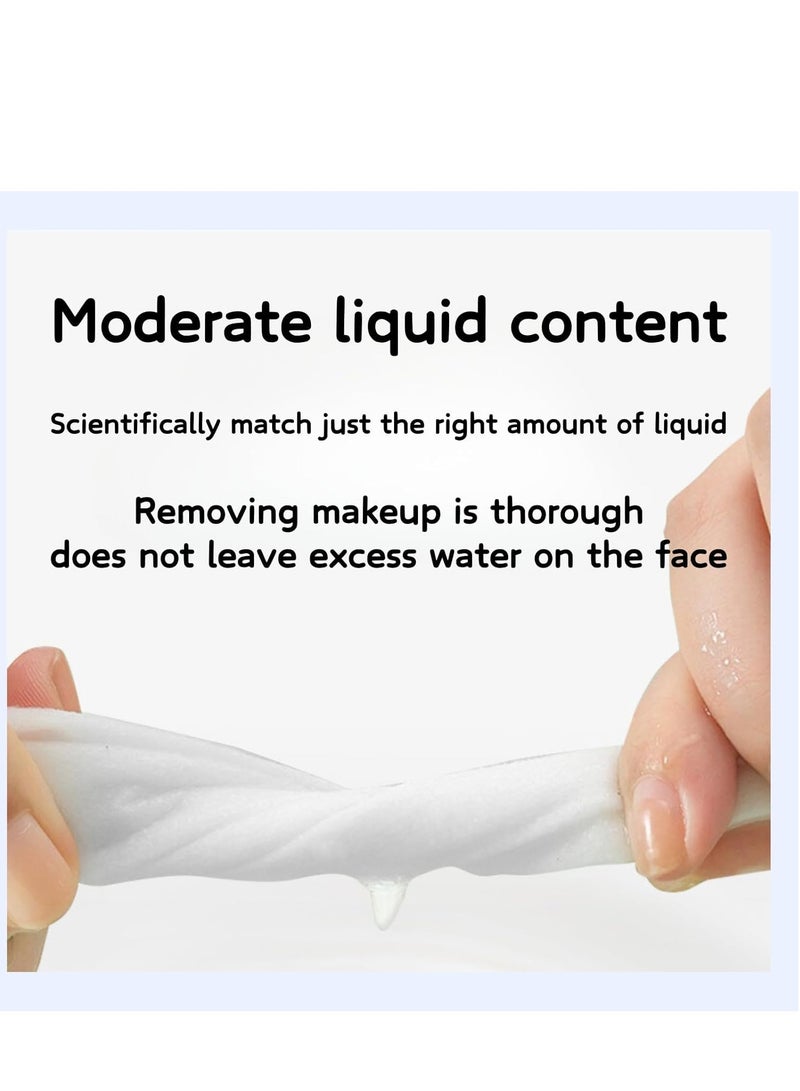50Pcs Make Up Wipes, Disposable Hyaluronic acidEssence Makeup Remover Wet Wipes, 100% Plant-Based, Bio-Degradable, Gentle on Dry Skin, Leaves Face Fresh & Clean - Image 5