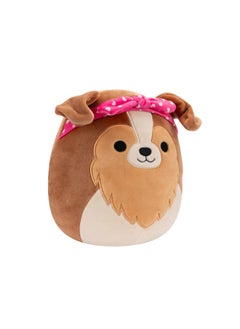 Squishmallows دبدوب قماش صغير 3.5 بوصة قابل للتعليق أندريس بني شيلتي مع ربطة قلب ، لعبة محشوة مرخصة رسميًا من كيليتوys ، لعبة ناعمة ملونة ، هدية للأطفال والفتيات والأولاد ، لعبة قابلة للغسل ومطاطية ملونة لجميع الأعمار  - Image 2