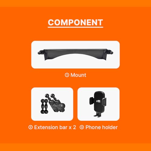 FICS Car Phone Holder for Genesis GV80 2021 2022 2023 2024 2025 – Custom-Fit Mount for Seamless Display Integration, Interior Accessories for Navigation Use, Stable Driving View - Image 5