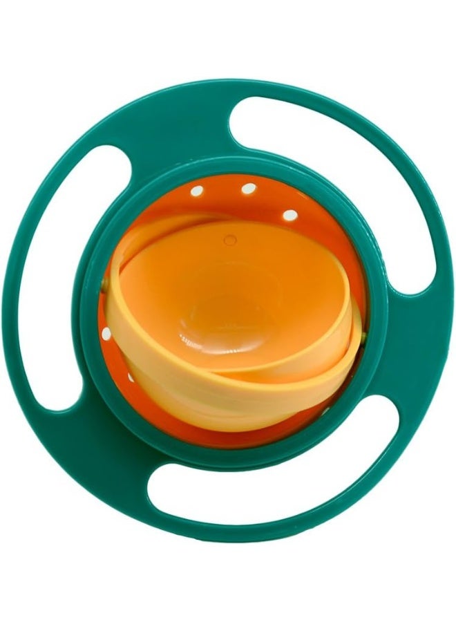 ZTL Gyro Bowl 360 Dgree Rotation Spill Resistant Gyroscopic Bowl with Lid - Image 1
