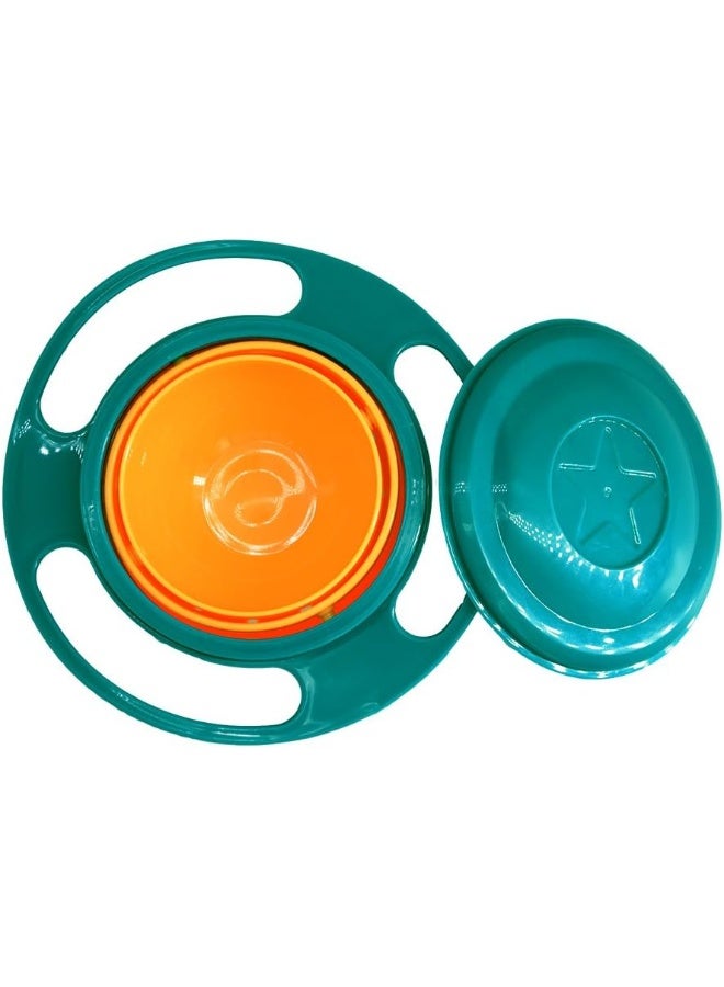 ZTL Gyro Bowl 360 Dgree Rotation Spill Resistant Gyroscopic Bowl with Lid - Image 2