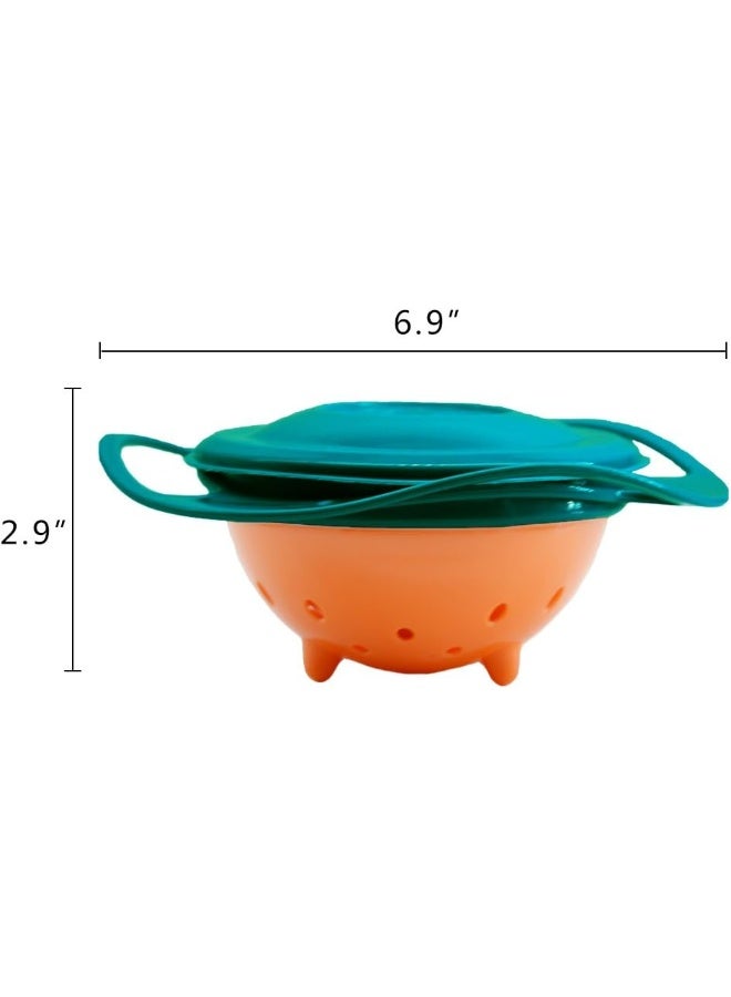 ZTL Gyro Bowl 360 Dgree Rotation Spill Resistant Gyroscopic Bowl with Lid - Image 4