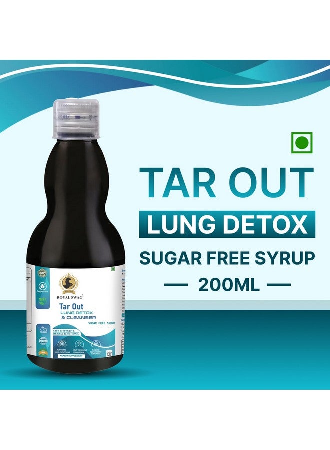 ROYAL SWAG Royal Swag Ayurveda Tar Out Syrup Lungs Detox Set of 3(200 ML) Sugar Free Removes Tar from Lungs due to for smoke & Air Pollution - Herbal Syrup To Remove Toxins From Lung & Mucus Remover | 600 ml  - Image 2
