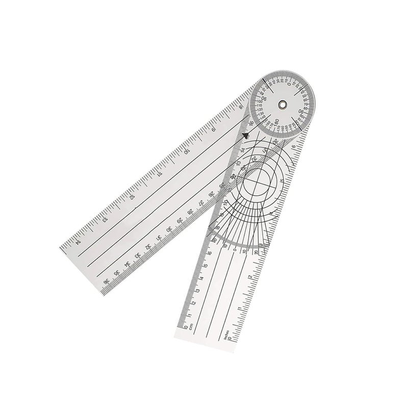 DOITOOL 360degree Goniometer Angle Ruler Protractor for Physical Therapy and Recovery Design for Joint Motion Measurement Essential Tool for Home Students and Therapists - Image 1