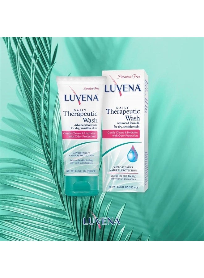 لوفينا غسول شخصي - غسول حميمي للنساء - غسول نسائي لطيف يساعد على الترطيب ومقاومة الروائح - متوازن الحموضة، يحتوي على فيتامين E، خالي من البارابين - مختبر من قبل أطباء النساء - برائحة البازلاء الحلوة - (6.76 أونصة)