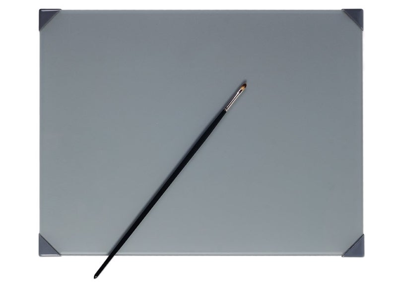 New wave New Wave POSH Glass Artist Palette  Neutral Grey 12 x 16 inches  Tempered Glass Palette for Oil Painting with Corner Guards  Use with Oil Acrylic Gouache Watercolor and Ink  Made in USA