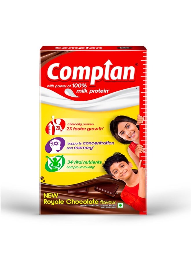 Complan Nutrition Drink Powder for Children, Royale Chocolate Flavour, 1 kg Carton|Nutrition Drink for kids with protein & 34 vital nutrients, 1 count, 30 servings - Image 1