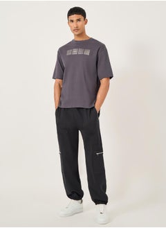 Styli Mid Rise Relaxed Fit Cargo Joggers  - Image 2