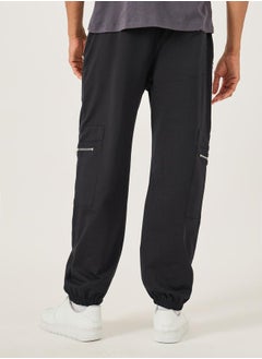 Styli Mid Rise Relaxed Fit Cargo Joggers  - Image 4