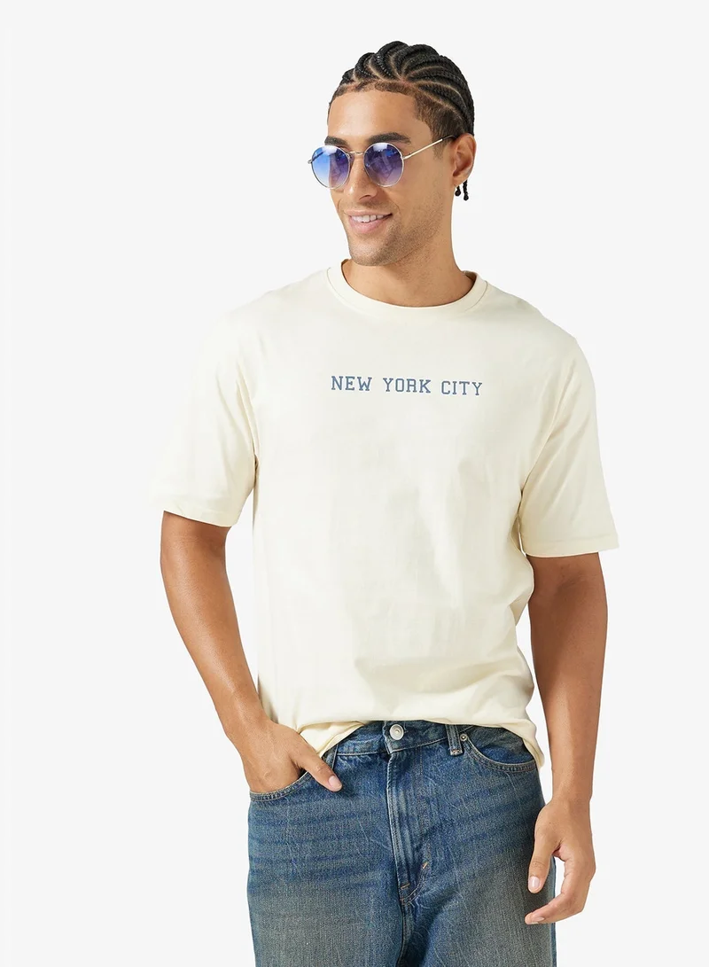 Seventy Five Graphic Print Regular Fit T-Shirt