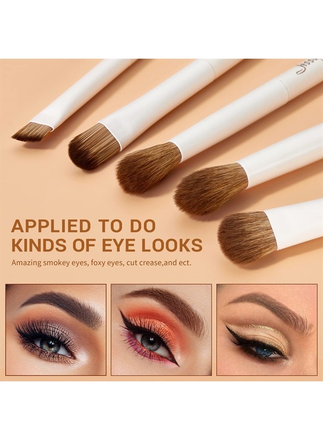 Jessup Makeup Brushes 14Pcs Makeup Brush Set Premium Synthetic Powder Foundation Contour Blush Concealer Eye Shadow Blending Liner Make Up Brush Kit Light Grey T329