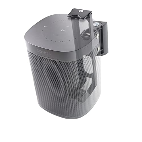 EMAQUIN Wall Mount Bracket for SONOS ONE/SONOS ONE SL/SONOS Play 1 Speaker (Swivel and Tilt,Compatible with Both SONOS ONE/ONE SL/SONOS Play 1, Black Single pc) - Image 1