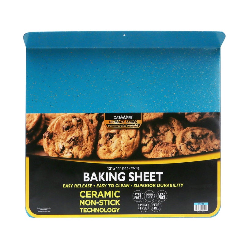 casaWare casaWare Toaster Oven 12 x 11Inch Baking Sheet with a 15Inch Handle Blue Granite 