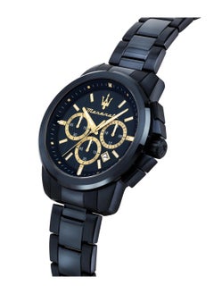 Maserati Men’s Successo Blue Dial Stainless Steel Watch SET R8873621042 – 44mm  - Image 4