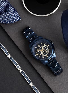 Maserati Men’s Successo Blue Dial Stainless Steel Watch SET R8873621042 – 44mm  - Image 5