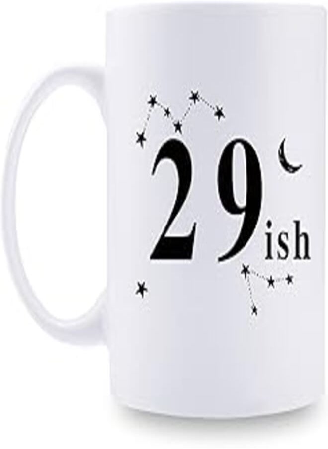 aiyaya - aiyaya 30th Birthday Gifts for Women - 29ish Funny 30th Birthday Mug - 30 Year Old Present Ideas for Wife, Daughter, Sisters, Her, Friends, Cousin - 11 oz Coffee Mug - Image 1