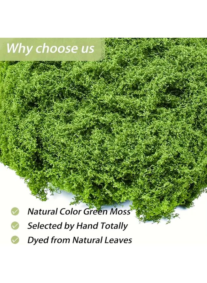 150g Deep Green Artificial Moss Decor All Season Realistic Polyester - Image 3