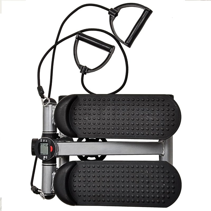 BalanceFrom Adjustable Stepper Stepping Machine with Resistance Bands, Gray - Image 3