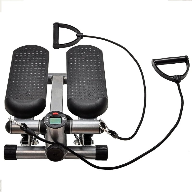 BalanceFrom Adjustable Stepper Stepping Machine with Resistance Bands, Gray - Image 2