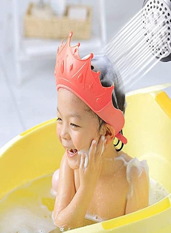 NL TRADERS Baby Shower Cap, Bath Visor hat for Eye and Ear wash Protection Waterproof Shampoo hat for Children Toddler Girls Boys, Adjustable Silicone Bathing Crown (Multicolor).01 - Image 5