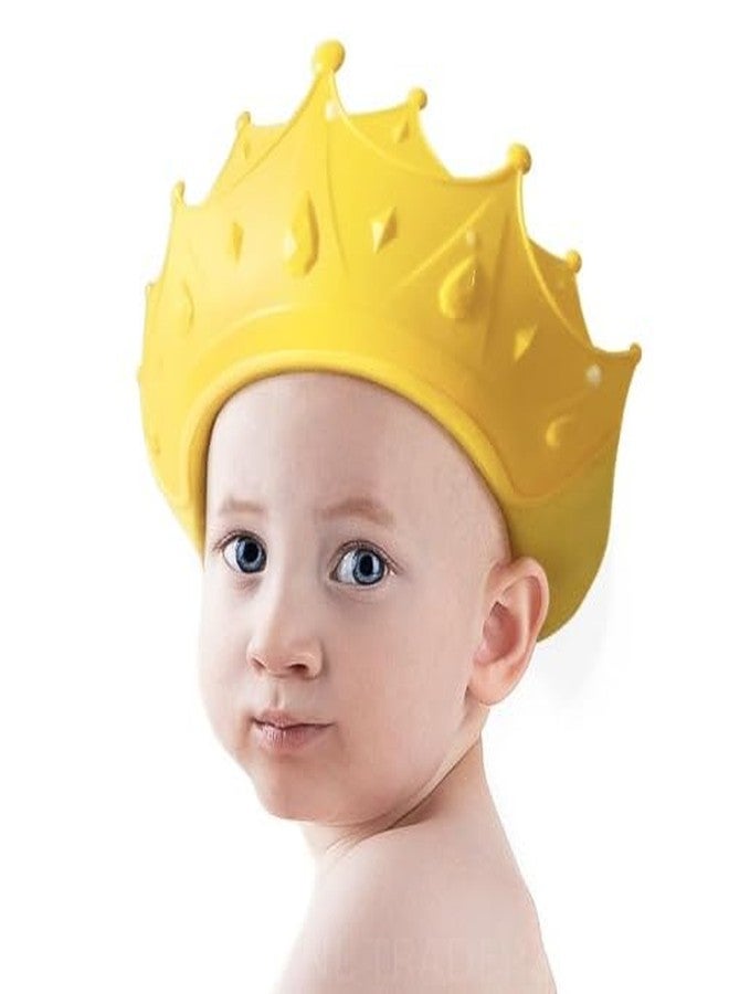 NL TRADERS Baby Shower Cap, Bath Visor hat for Eye and Ear wash Protection Waterproof Shampoo hat for Children Toddler Girls Boys, Adjustable Silicone Bathing Crown (Multicolor).01 - Image 1