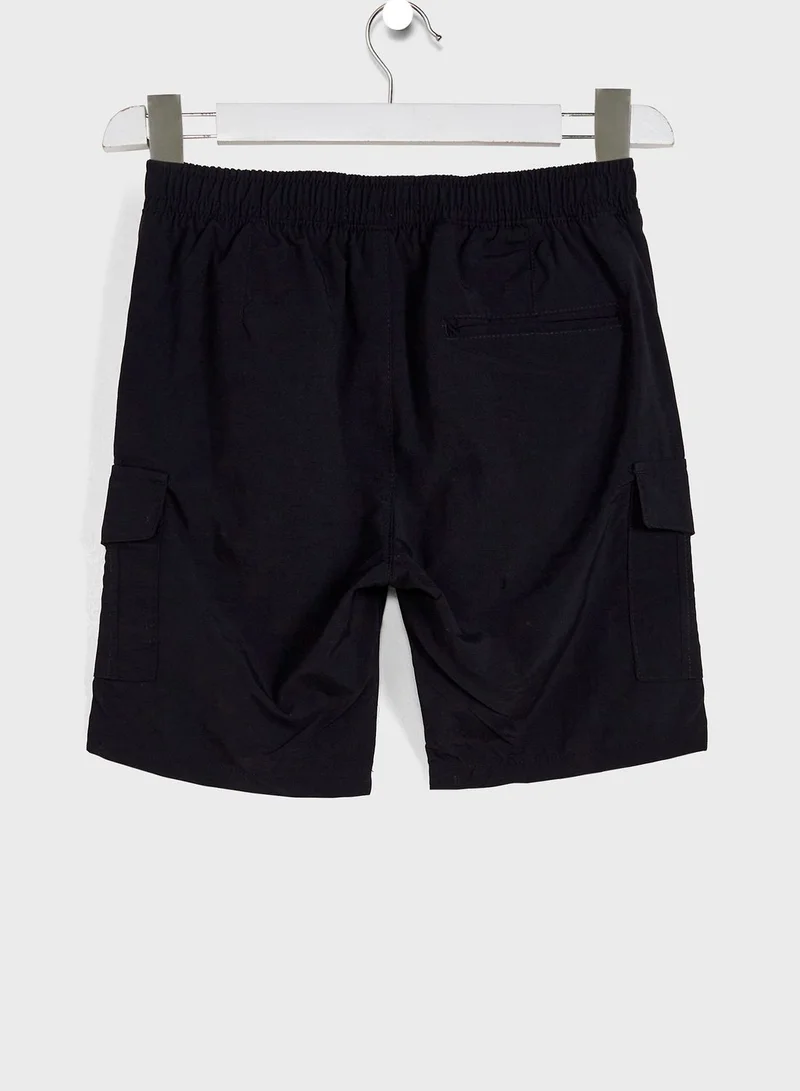BRAVE SOUL Boys Cargo Soild Shorts