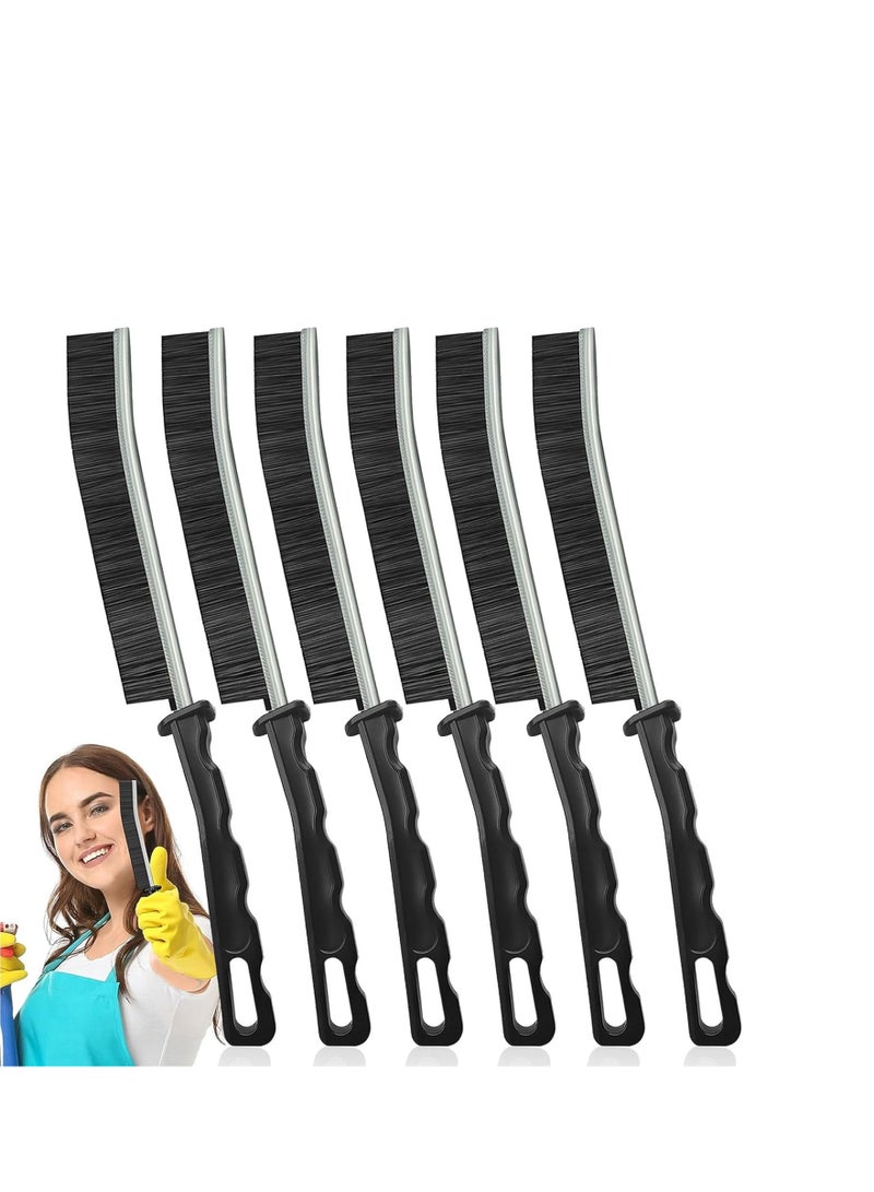 6Pcs Hard Bristle Crevice Cleaning Brush-Thin Gap Cleaning Brush, Small Cleaning Brush, Grout Brush, Kitchen Brush, Cleaning Tools for Toilet, Bathroom, Home, Bathtub, Sink, Household, Window - Image 1