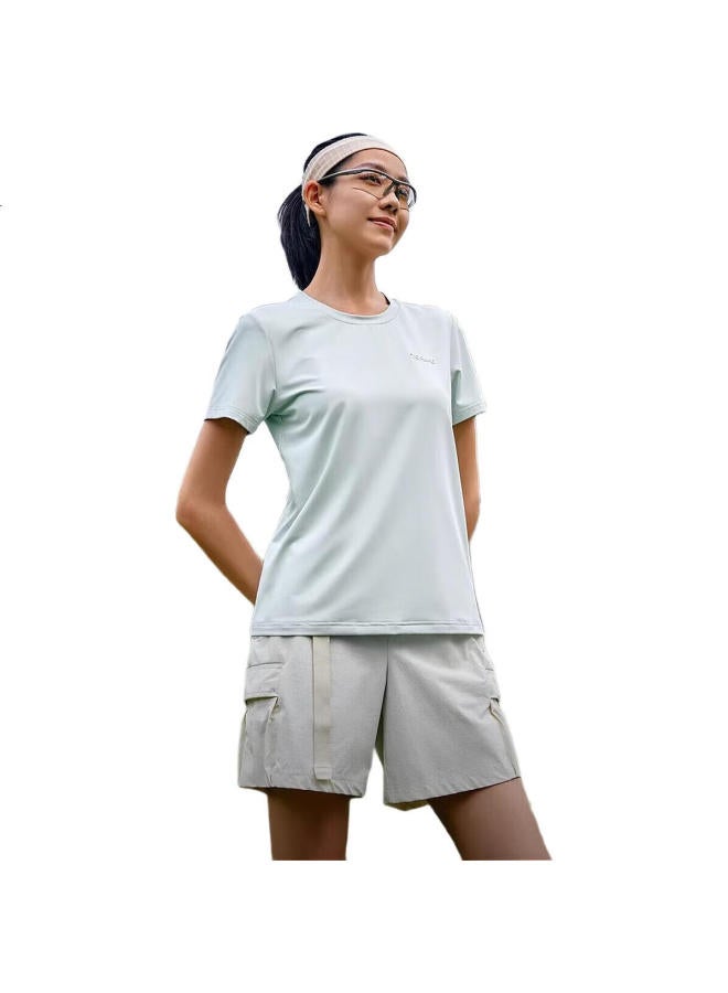 Toread Women's Short Sleeve Outdoor Quick-drying Uv Protection Sports High Elastic Lightweight Breathable Half Sleeve T-shirt White 2XL - Image 3