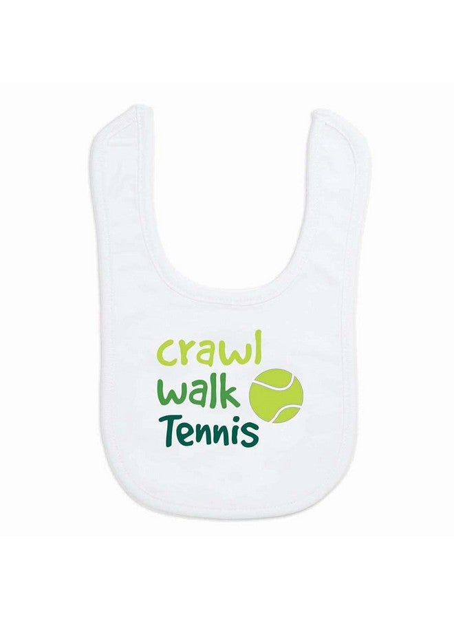 ChalkTalkSPORTS Tennis Baby & Infant Bib ; Crawl Walk Tennis ; Soft Microfiber Bib - Image 2